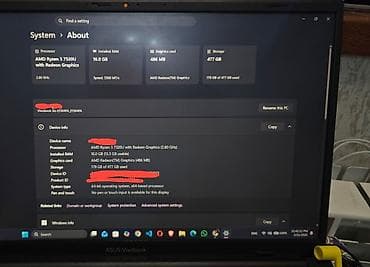 ASUS: İşlənmiş ASUS Vivobook, 15.6 ", AMD Ryzen 5, 512 GB — 2