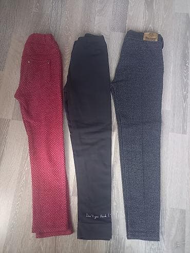 Столы для кормления: Qız uşaqları üçün qara skinny cins şalvar - Model: Skinny/boru kəsim — 1