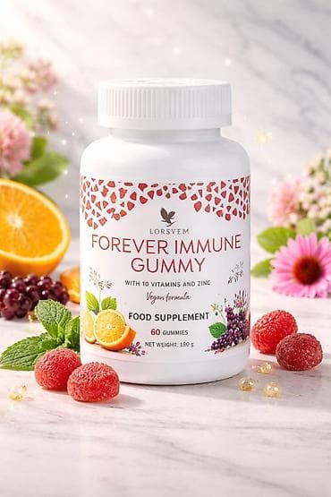 Məhsul: LORSVEM Forever Immune Gummy Xüsusiyyətlər: - Qida əlavəsi