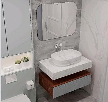 Офисная мебель на заказ: Прямой шкаф, Для ванной, Пенал, Распашной, Корпусный, 1 дверь — 3