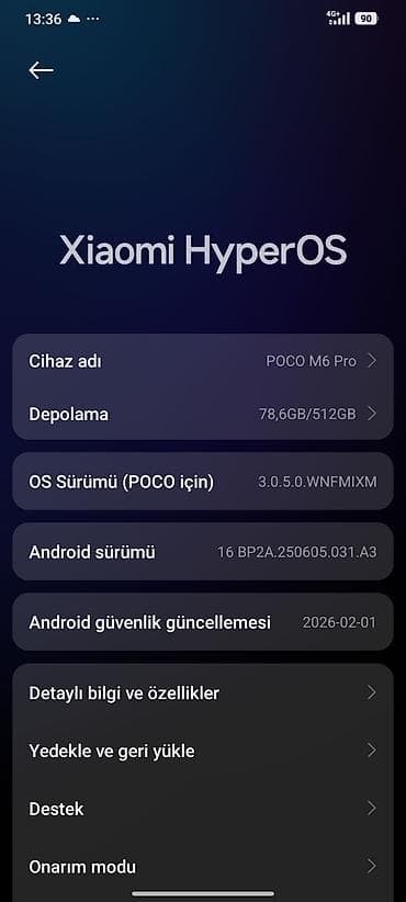 iphone 11 pto: Poco M6 Pro, 512 GB, rəng - Göy — 4