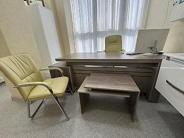 divan kreditle: Ofis mebel dəsti – rəhbər masası və jurnal masası - Material: ağac — 4