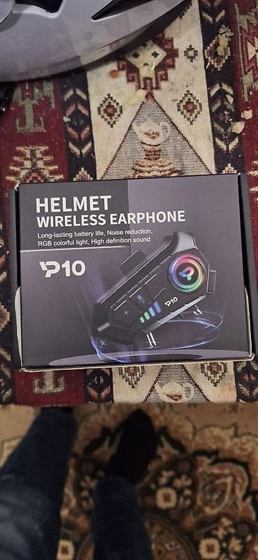 Motosiklet aksesuarları seti - P10 Helmet Wireless Earphone: dəbilqə