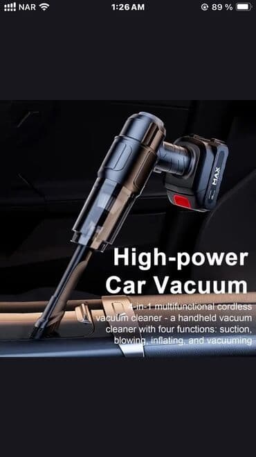 фен с вращающейся щеткой: Qara rəngdə, kompakt ölçülü, simsiz tozsoran. Müxtəlif başlıqları — 6