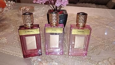 nomrə gedən saat: Qadın ətirləri seti – şüşə flakonlarda - Modellər: Bombshell, Idole — 1