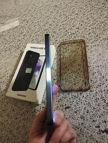 mikrafon şur: Samsung Galaxy A55, 256 GB, rəng - Qara, Barmaq izi — 4