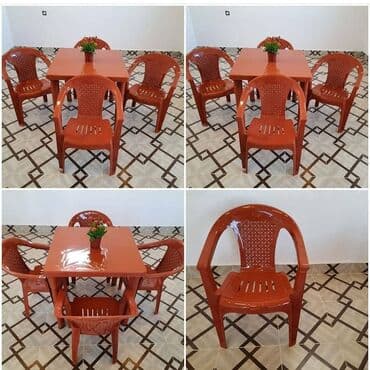 arendaya pub restoran: 4 neferlik stol stul desti stol stul desti qalin ve keyfiyetli modeldi — 3