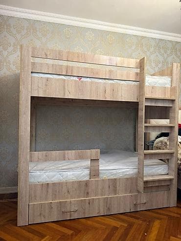 teleskopik nerdivan: Oğlan və qız üçün, Yeni, Çarpayı, Matras ilə, Siyirməli, Laminat — 2