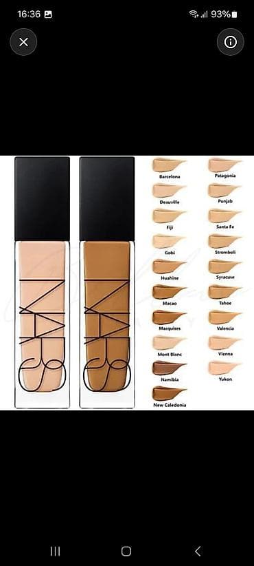 NARS Liquid Foundation – geniş rəng seçimi ORGİNAL💯 YALNIZ SİFARİŞLƏ