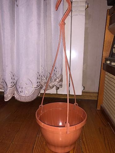 dibcəklər: Bitki dibçəkləri dəsti - Material: plastik (terracotta rəngli və — 2