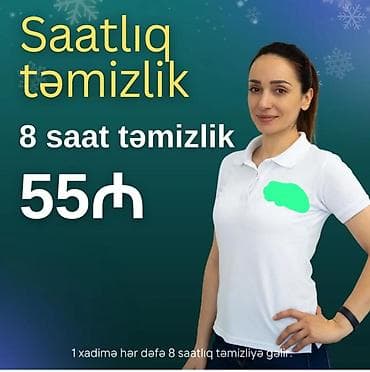 Saatlıq təmizlik və köməkçi xidməti - Saatlıq təmizlik paketləri: • — 1