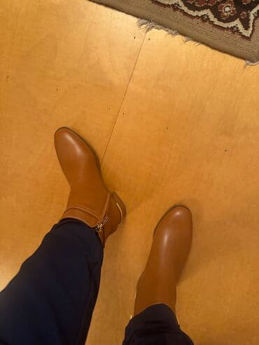 iş botinkaları: Ölçü: 39, rəng - Qəhvəyi, Yeni — 5