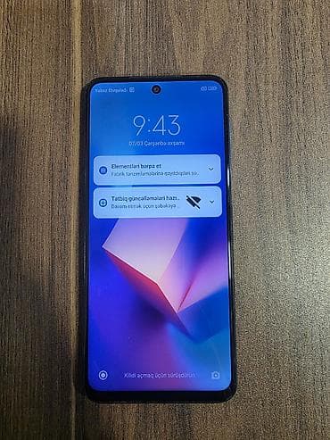 iphone pro max: Redmi Note 9 Pro, 128 GB, rəng - Göy, Barmaq izi, Face ID, Sensor — 7