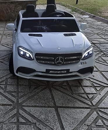 Uşaq elektrikli maşın – Mercedes-Benz GLS63 AMG stili, ağ rəng — 3
