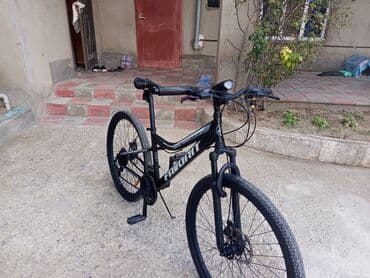 kreditle velosiped baku: Favorit dağ velosipedi - Rəng: qara, ağ loqo yazıları - Çərçivə — 4