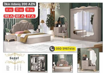 avanqart: İkinəfərlik çarpayı, 2 tumba, Dolab, Termo, Azərbaycan, Yeni — 19