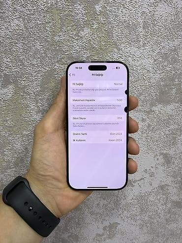 ipad pro m5: IPhone 16 Pro, 128 GB, Space Gray, Zəmanət — 2