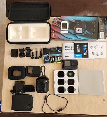 Video oyunlar və konsollar: Gopro 10 FULL AKSESUAR TƏCİLİ SATİLİR DEYƏ ENDİRİMLİDİ full aksesuar — 1