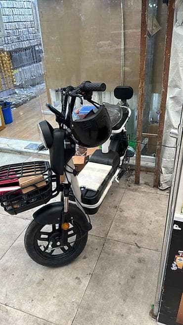 electro bike: City bike white 2 Təp təzədir hərşeyi üstündədir 2 gündü gəlib çindən — 1