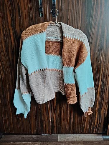 cins jaket: Trikotaj kardiqan – zolaqlı dizayn - Model: açıq kardiqan (qapaqsız — 1