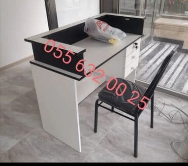 ofis stullari: Qonaq otağı üçün, Yeni, Açılmayan, Dördbucaq masa, 6 stul — 3