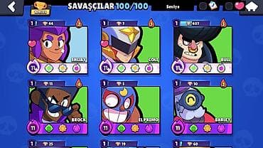 daşı: Brawl Stars oyunu üçün yüksək səviyyəli hesab - Trofey: 104 506+ - — 5