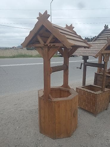 Baklar və çənlər: Bağ üçün dekorativ taxta “quyu” konstrukti̇si̇yası - Material — 2