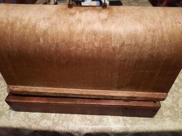 Qədim ütülər: Mexanik tikiş maşını – antik/vintaj model - Korpus: tam dəmir, ağır — 5