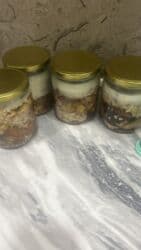 Digər qida məhsulları: Şüşə qabda ev üsulu konservləşdirilmiş ət - Tərkib: doğranmış/ — 4