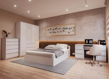 venera yataq desti: İkinəfərlik çarpayı, Komod, Dolab, 2 tumba, Türkiyə, Yeni — 11