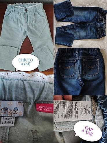Şalvar jins. Cotton 
Gap, Chicco 
3-4 yaş 
10 manat