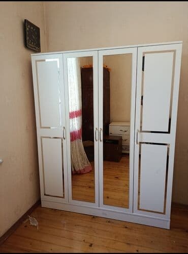2 ci el ofis mebelleri: Yeni, Açılan, 4 qapılı Düz dolab, Qarderob, paltar dolabı, Azərbaycan — 4