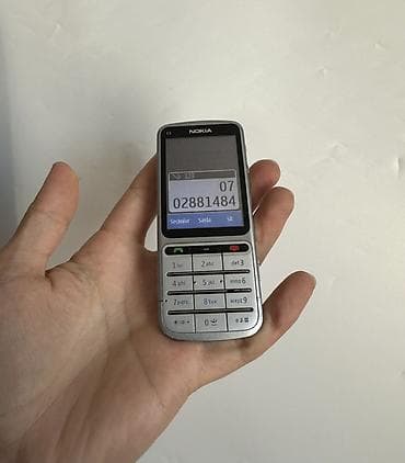 ucuz nokia: Nokia C3, rəng - Gümüşü, Sensor — 3