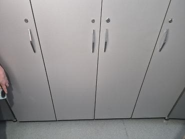 dəmir dolab: Ofis üçün dördqapılı şkaf sistemi - Material: laminat/MDFlam — 1