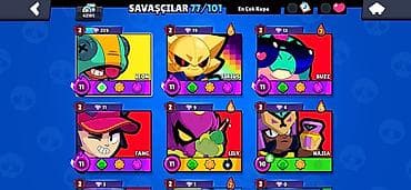 smart saat satilir: Brawl Stars hesabı – yüksək səviyyəli və dolu kontent - Kupa yolu — 3