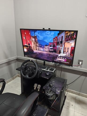 komputer şəkilləri: Barter yoxdur PC və Logitech sükan konsol satılır. Qeyd olunan qiymət — 8