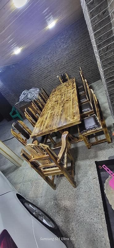 balka: Balkon üçün, Yeni, Açılmayan, Künc masa, 12 stul — 2