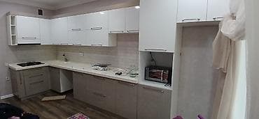 piletka: Mətbəx mebeli dəsti - Dizayn: L formalı, müasir minimal xəttlər — 2