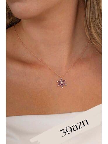 Hummer: Zərif qadın boyunbağıları kolleksiyası - Qar dənəsi asqılı gümüş — 9