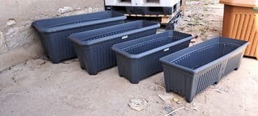 güller: Dibcek dibcek qabi duzbucaqli balkon heyet ucun gul qabi duzbucaqli — 3