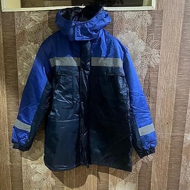 pencəy: İş geyimi/parka tipli qışlıq gödəkçə - Rəng: tünd mavi + göy, ön və — 2