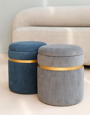 pol kraskasi: Velvet oturacaq-puf kolleksiyası - Müasir, zərif dizayn: yumru və — 2