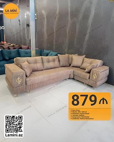 perla masa: Künc divan, Açılan, Bazalı, Parça, Şəhərdaxili pulsuz çatdırılma — 1