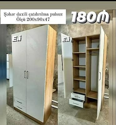 2 qapılı dolab Yep yeni 180 azn rəng seçimi var çatdırılma var lalafo.az -da 2 qapılı dolab Yep yeni 180 azn rəng seçimi var çatdırılma var