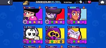 mis samovar: Brawl Stars oyun hesabı - Kupa: 60,506 (maksimum 60,508) - Hesab — 3