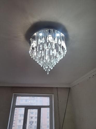 Çılçıraq, 10 və daha çox lampa, Xrustal
