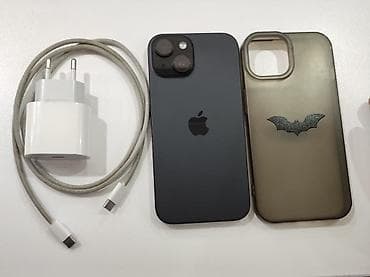 sim nomre: IPhone 15, 128 GB, Qara, Face ID — 8