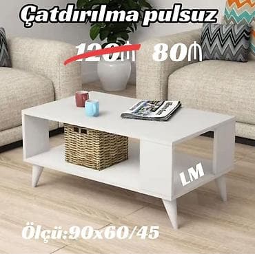 Düz masa, Açılmayan, Təkərsiz, Zəmanətsiz