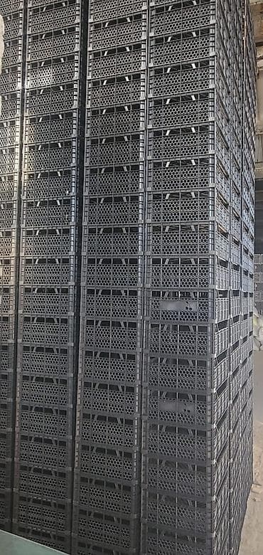 Plastik anbar və logistika yeşikləri - Material: yüksək sıxlıqlı
