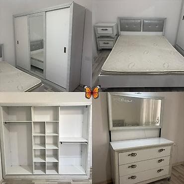İkinəfərlik çarpayı, Termo, Dolab, 2 tumba, İşlənmiş — 1